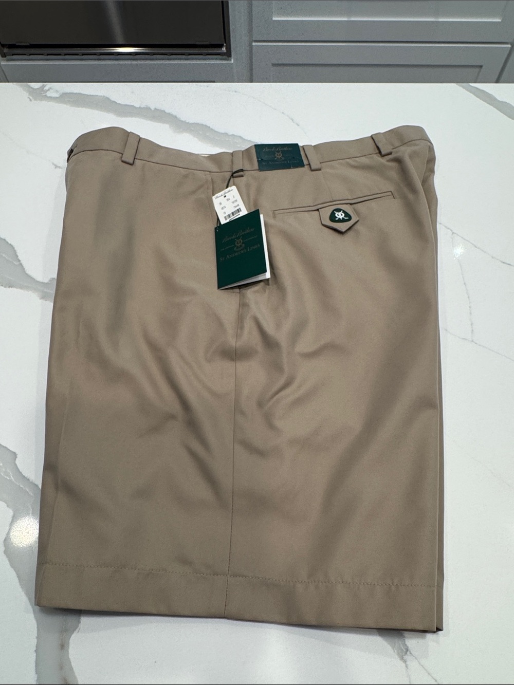 Brooks Brothers St Andrews Links Golf Shorts Mens Size 36 Khaki/Tan